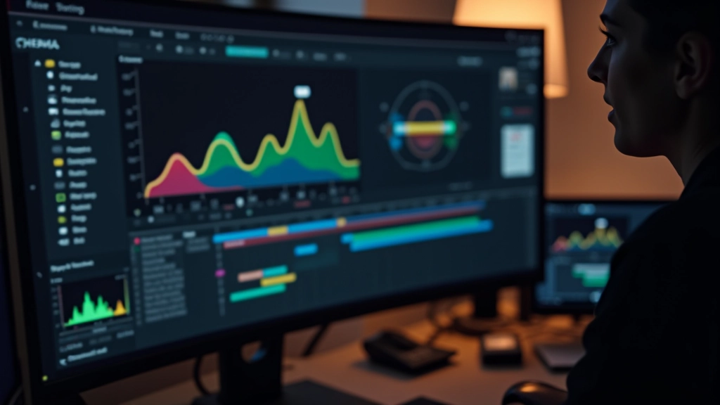 Ajustes de curvas de color en software profesional