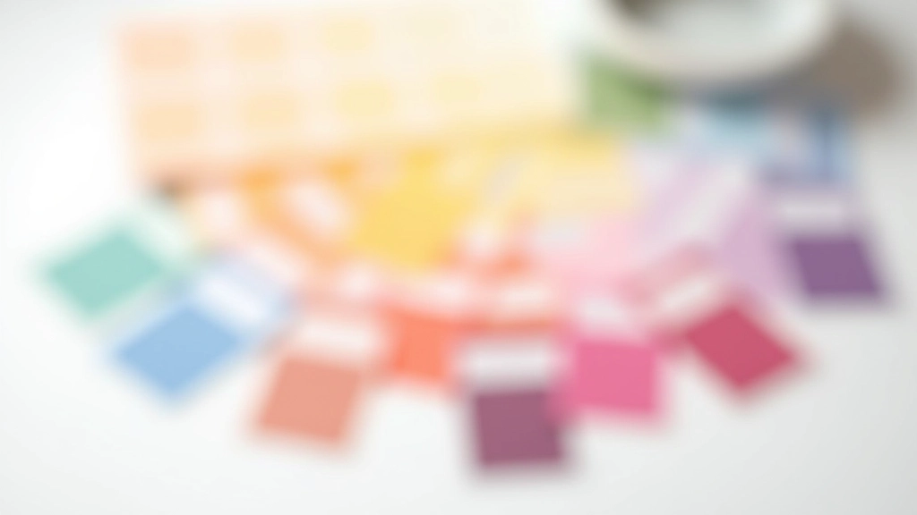 Muestras de degradados de color para paletas de vídeo