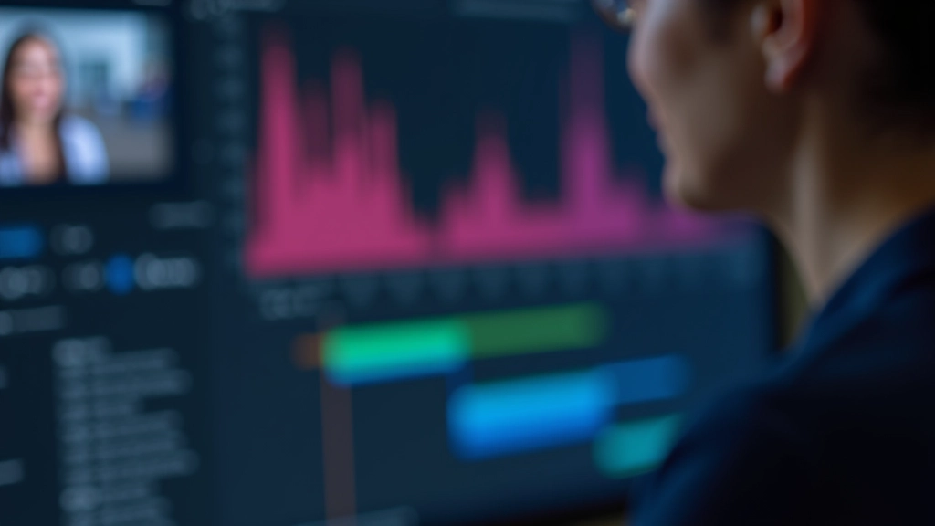 Gráfico de opacidad keyframe mostrando curva de transición suave entre dos clips de vídeo